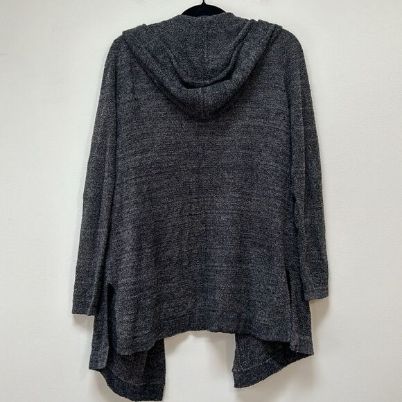 Barefoot Dreams Charcoal Gray Hooded Women's Cardigan Medium - Picture 8 of 8
